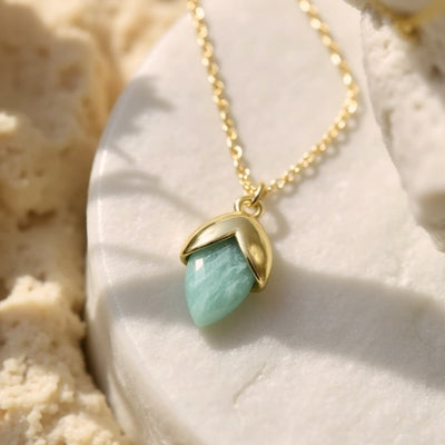 “Tear of Serenity” Pendant in Amazonite - SPIRAD