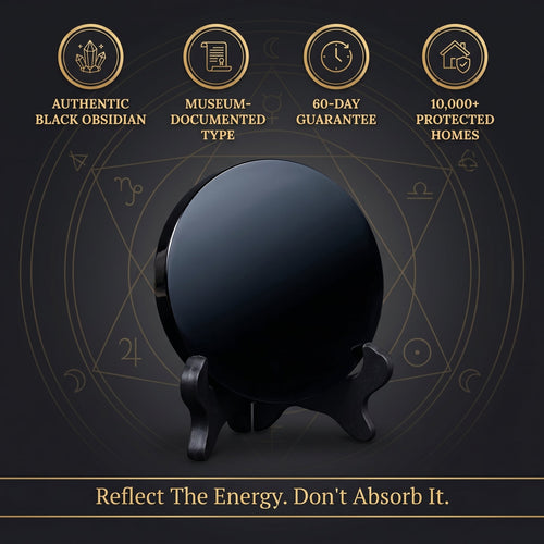 The John Dee Black Mirror — Obsidian Scrying & Protection Mirror